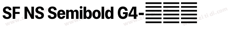 SF NS Semibold G4字体转换